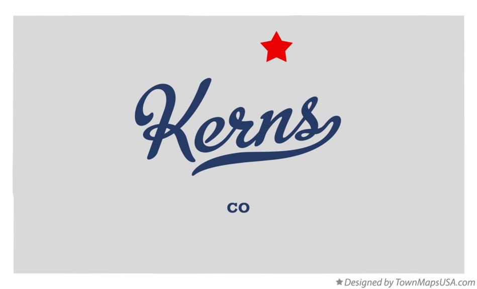 Map of Kerns Colorado CO