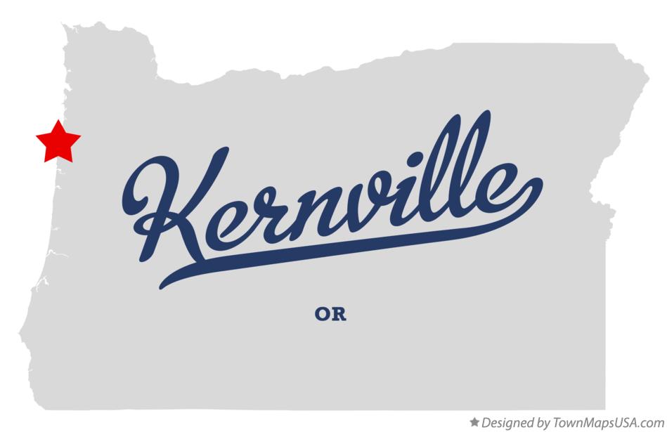 Map of Kernville Oregon OR