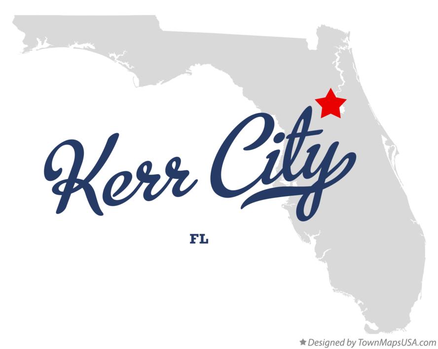 Map of Kerr City Florida FL
