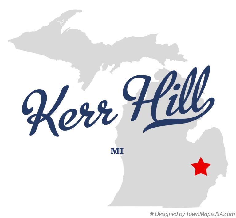 Map of Kerr Hill Michigan MI