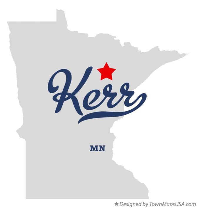 Map of Kerr Minnesota MN