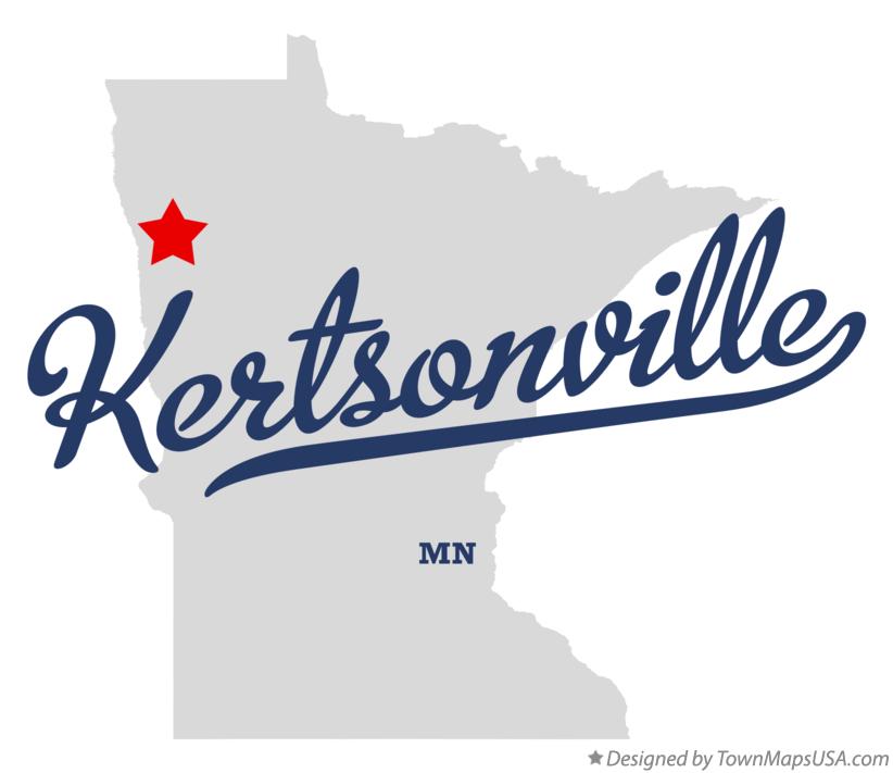 Map of Kertsonville Minnesota MN