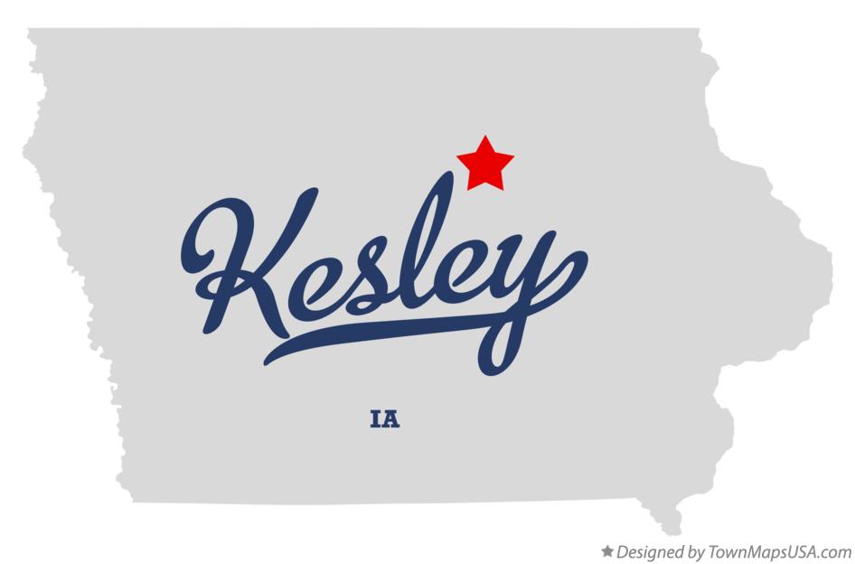 Map of Kesley Iowa IA