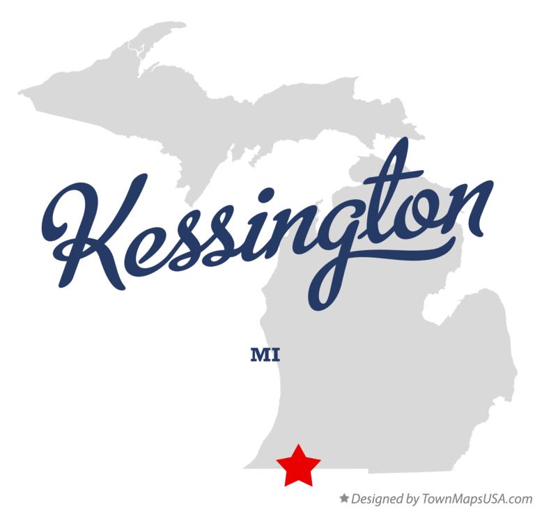 Map of Kessington Michigan MI