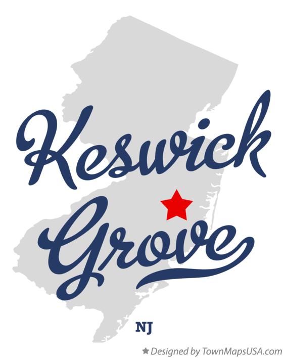 Map of Keswick Grove New Jersey NJ