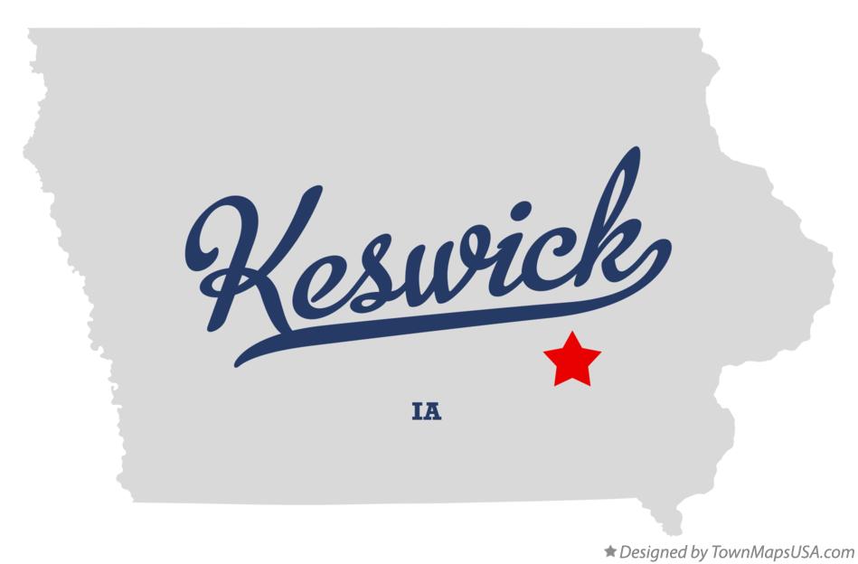 Map of Keswick Iowa IA