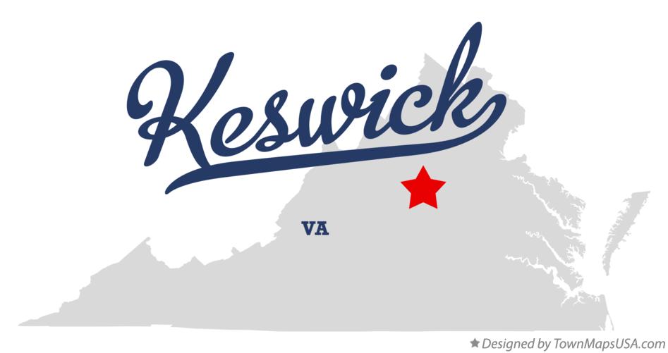 Map of Keswick Virginia VA