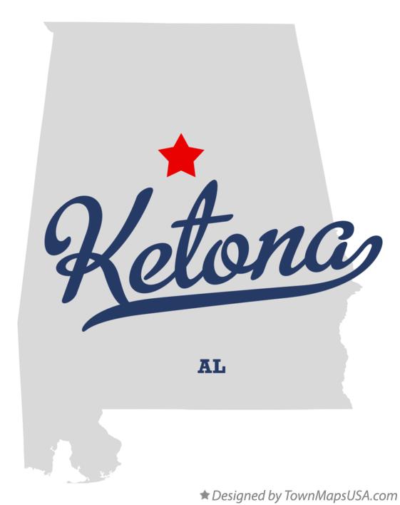 Map of Ketona Alabama AL