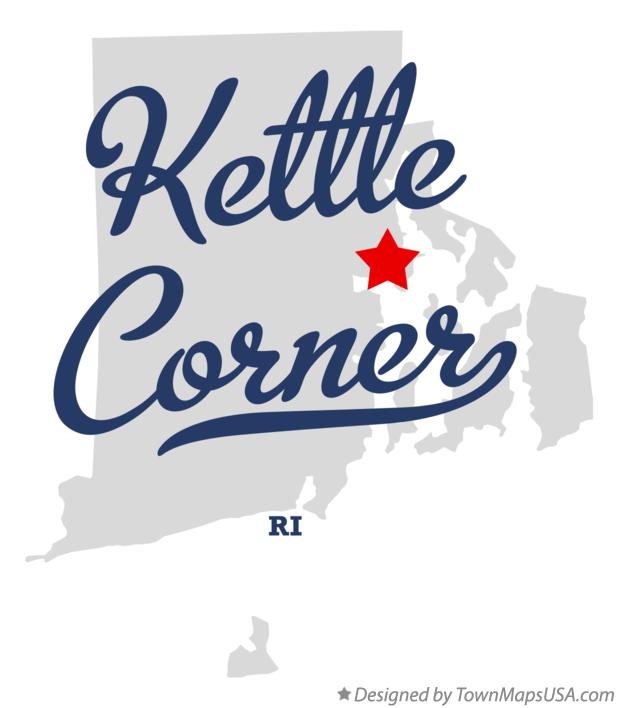 Map of Kettle Corner Rhode Island RI