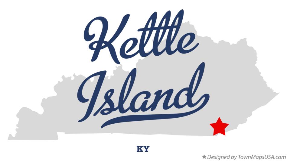 Map of Kettle Island Kentucky KY