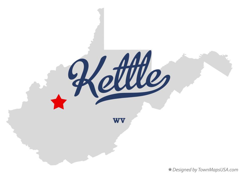 Map of Kettle West Virginia WV