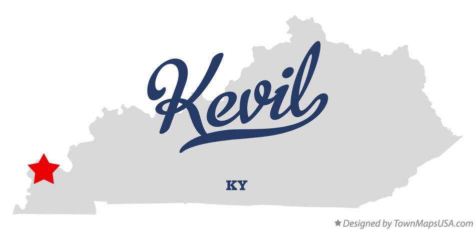 Map of Kevil Kentucky KY