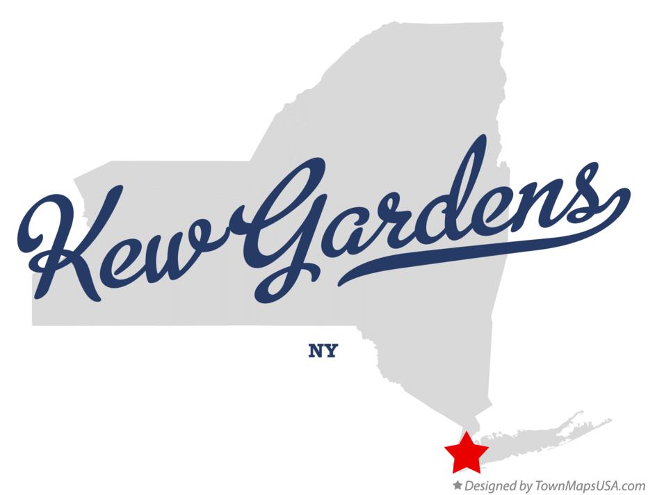 Map of Kew Gardens New York NY