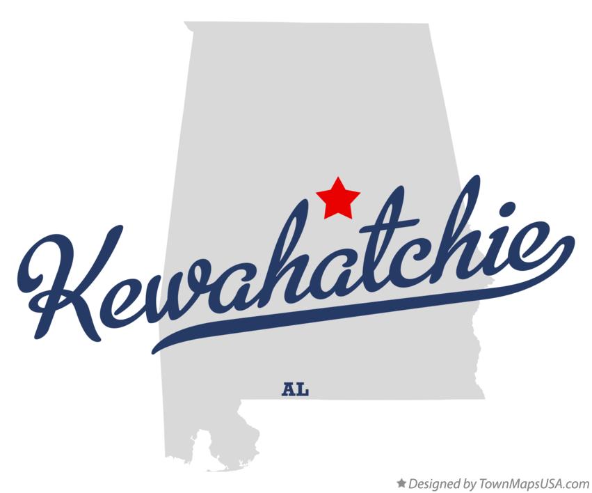 Map of Kewahatchie Alabama AL