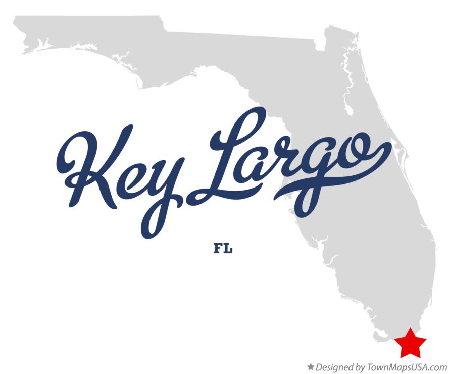 Map of Key Largo Florida FL