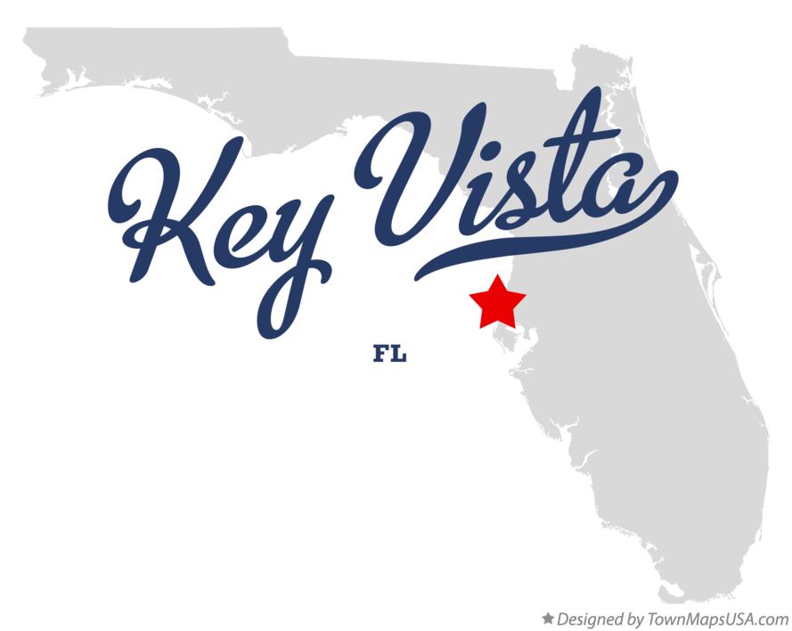 Map of Key Vista Florida FL
