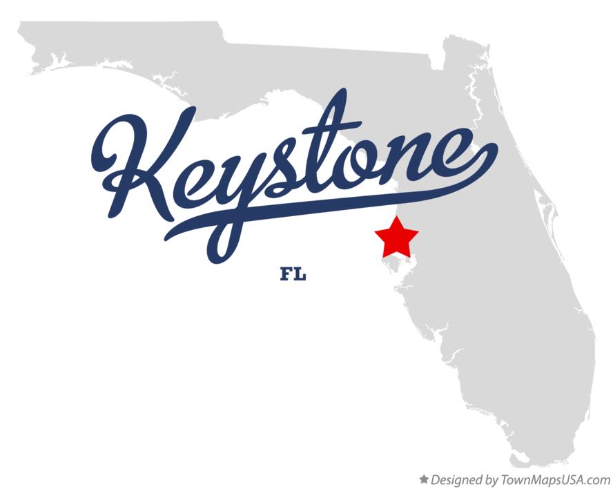 Map of Keystone Florida FL