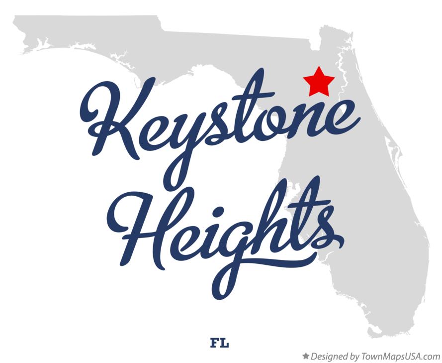 Map of Keystone Heights Florida FL