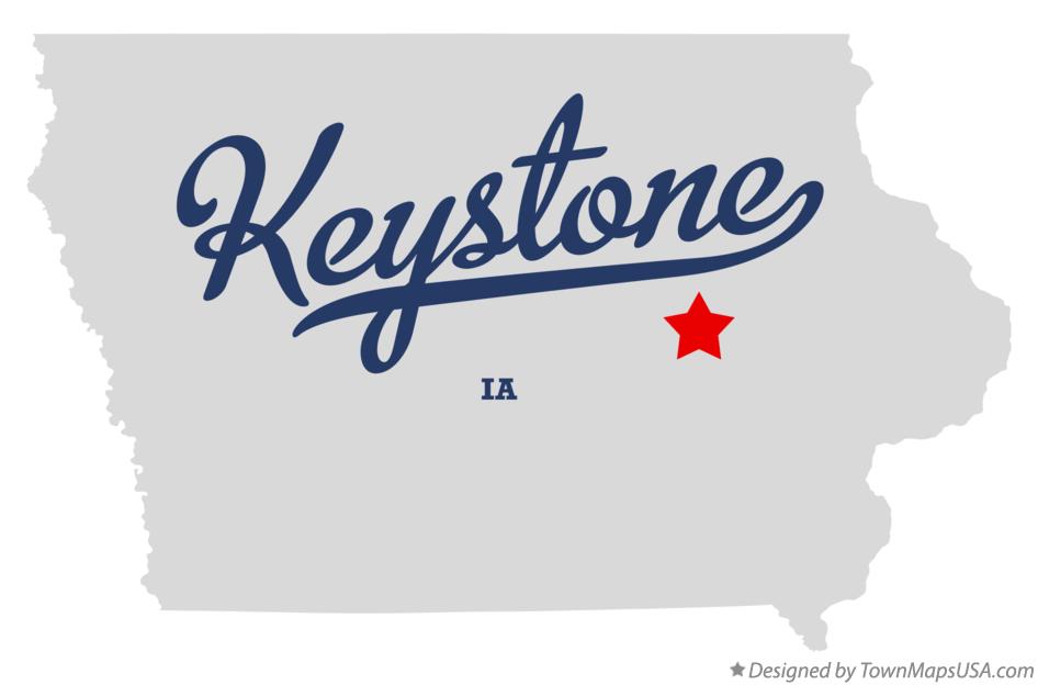 Map of Keystone Iowa IA