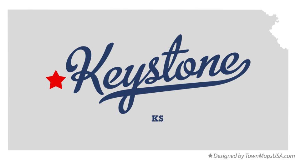 Map of Keystone Kansas KS