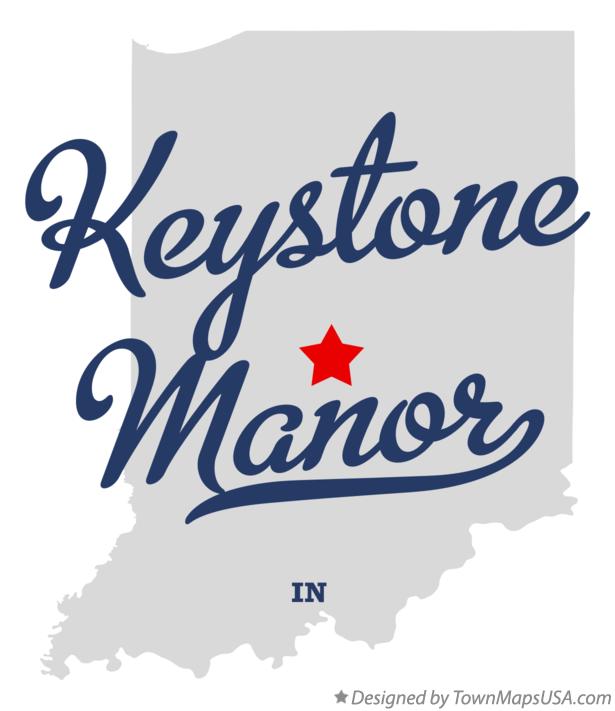 Map of Keystone Manor Indiana IN