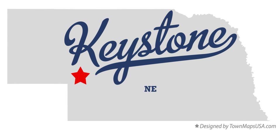 Map of Keystone Nebraska NE