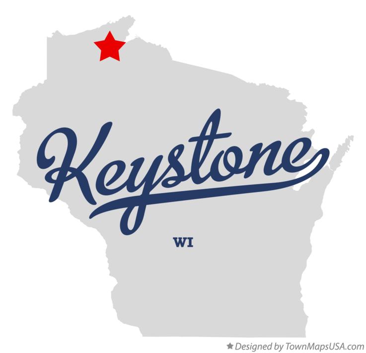 Map of Keystone Wisconsin WI