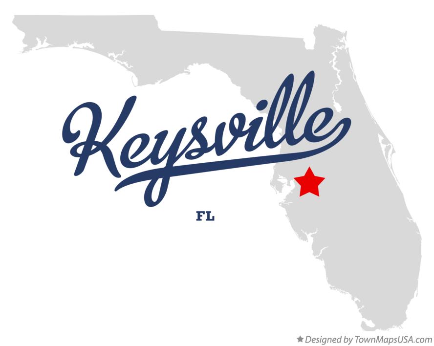 Map of Keysville Florida FL