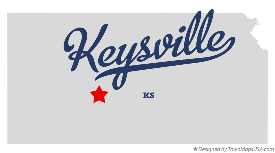Map of Keysville Kansas KS