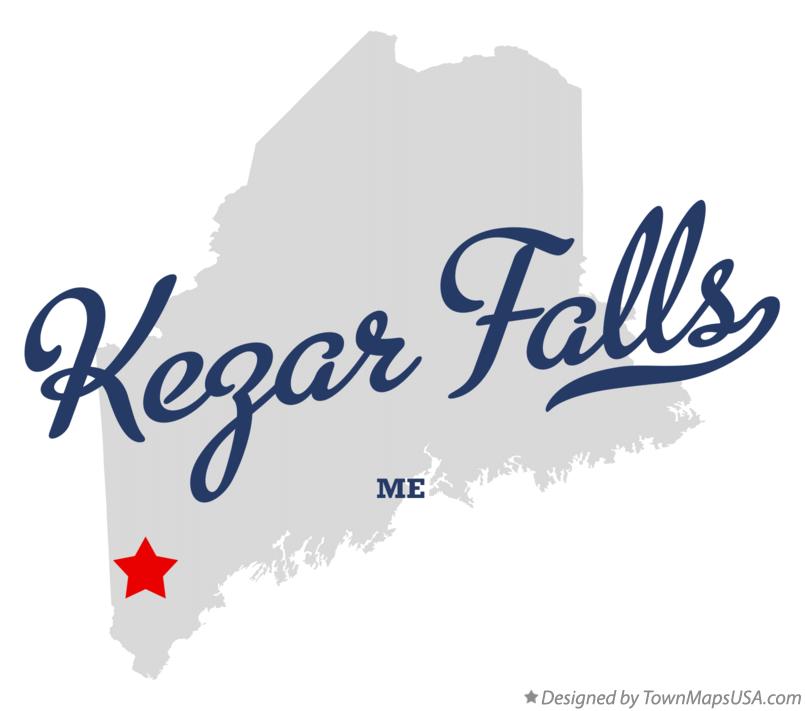 Map of Kezar Falls Maine ME