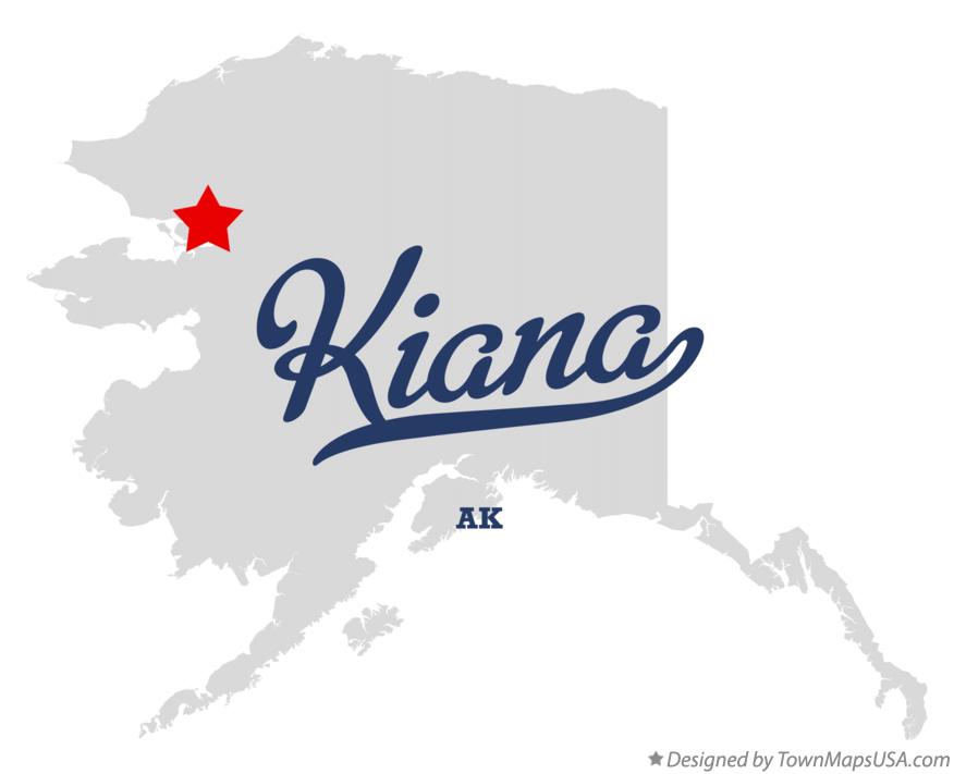 Map of Kiana Alaska AK