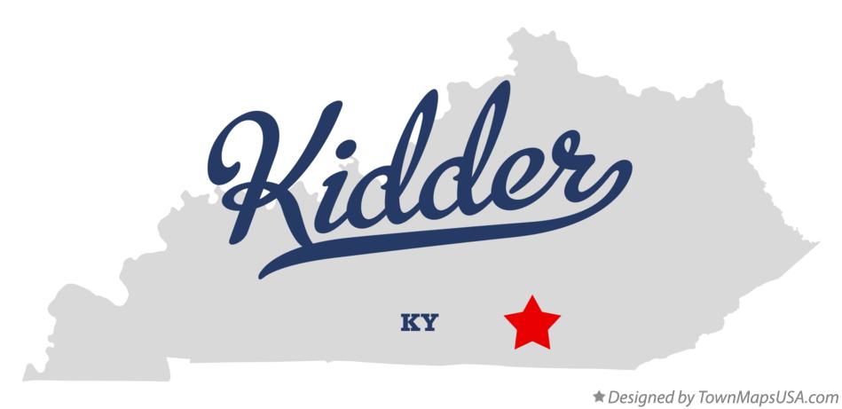 Map of Kidder Kentucky KY