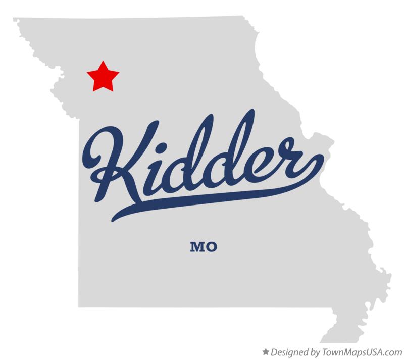 Map of Kidder Missouri MO