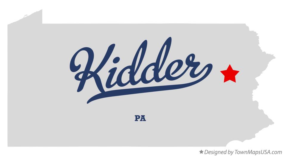 Map of Kidder Pennsylvania PA