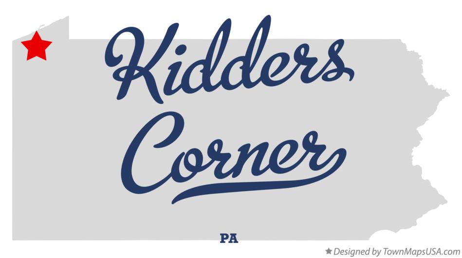 Map of Kidders Corner Pennsylvania PA