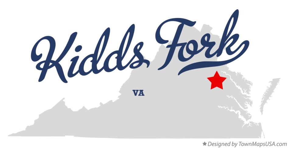 Map of Kidds Fork Virginia VA