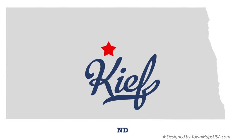 Map of Kief North Dakota ND