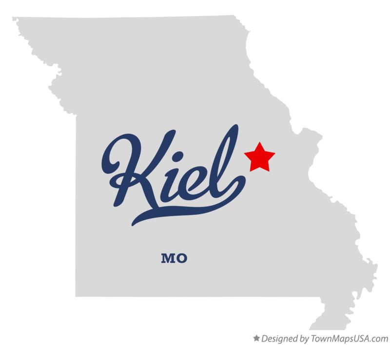 Map of Kiel Missouri MO