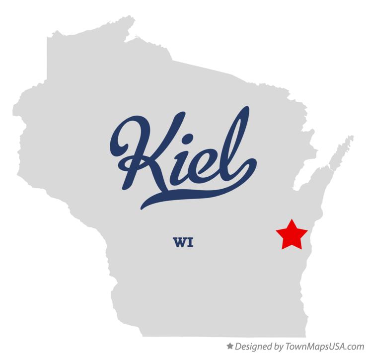 Map of Kiel Wisconsin WI