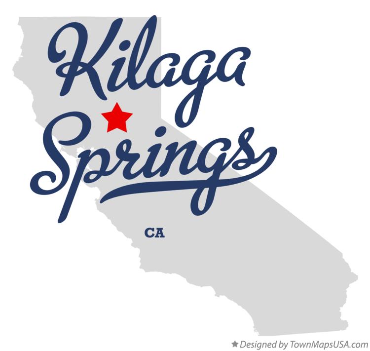 Map of Kilaga Springs California CA