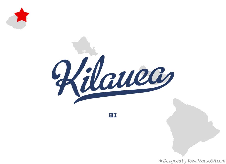 Map of Kīlauea Hawaii HI