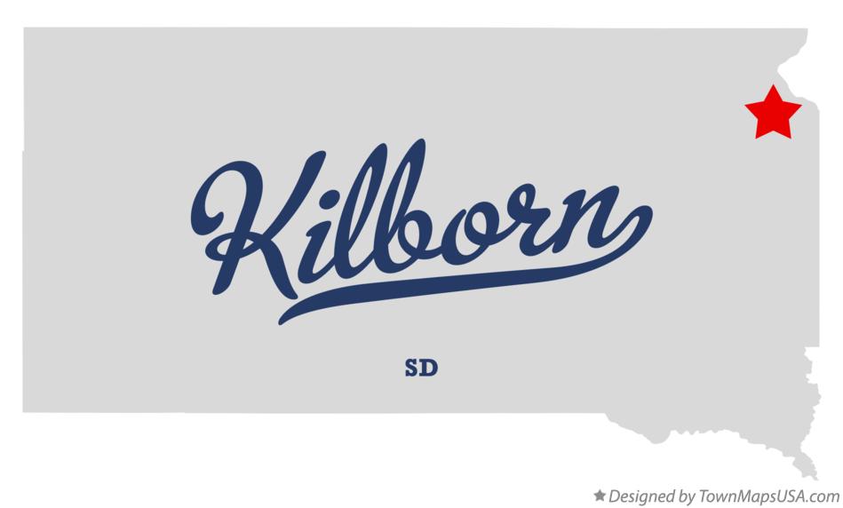 Map of Kilborn South Dakota SD