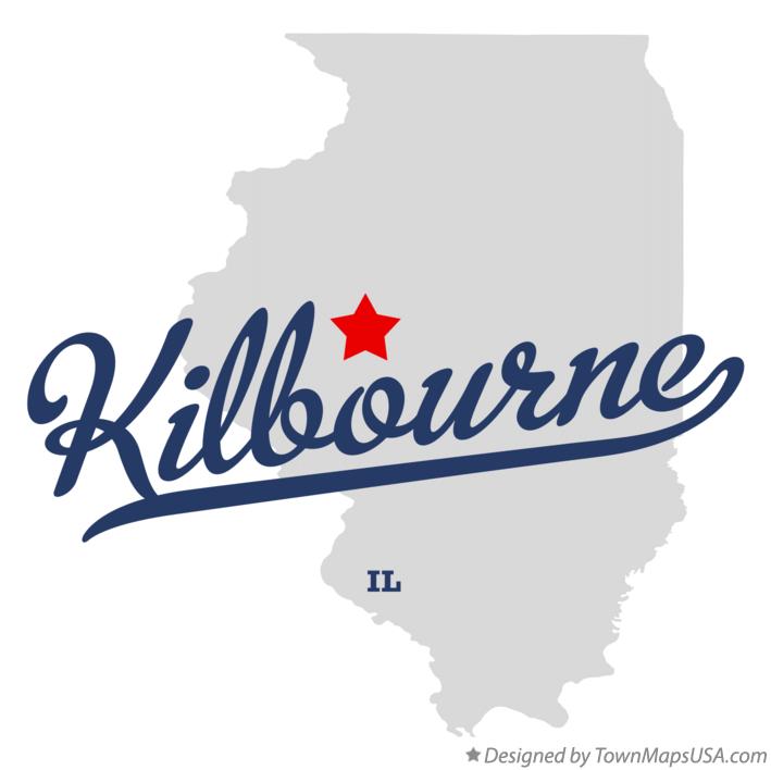 Map of Kilbourne Illinois IL