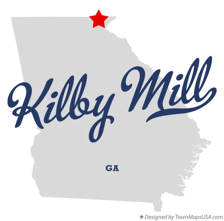 Map of Kilby Mill Georgia GA