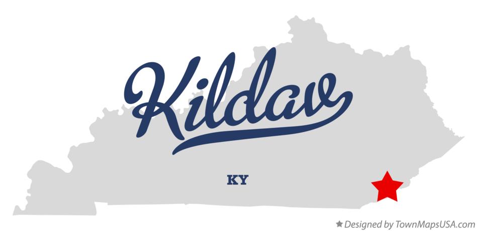 Map of Kildav Kentucky KY