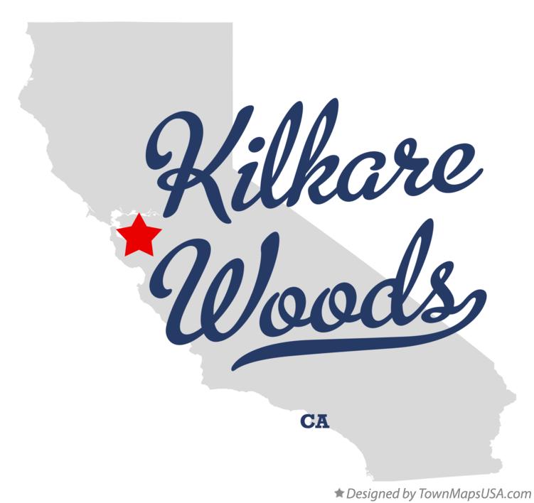 Map of Kilkare Woods California CA