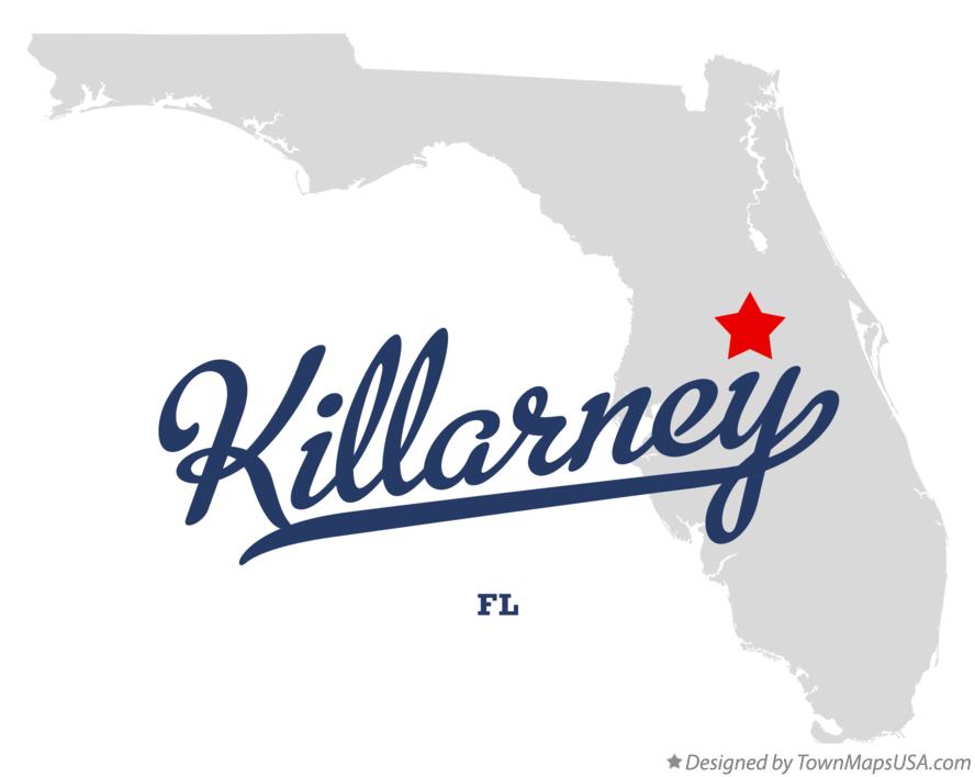 Map of Killarney Florida FL