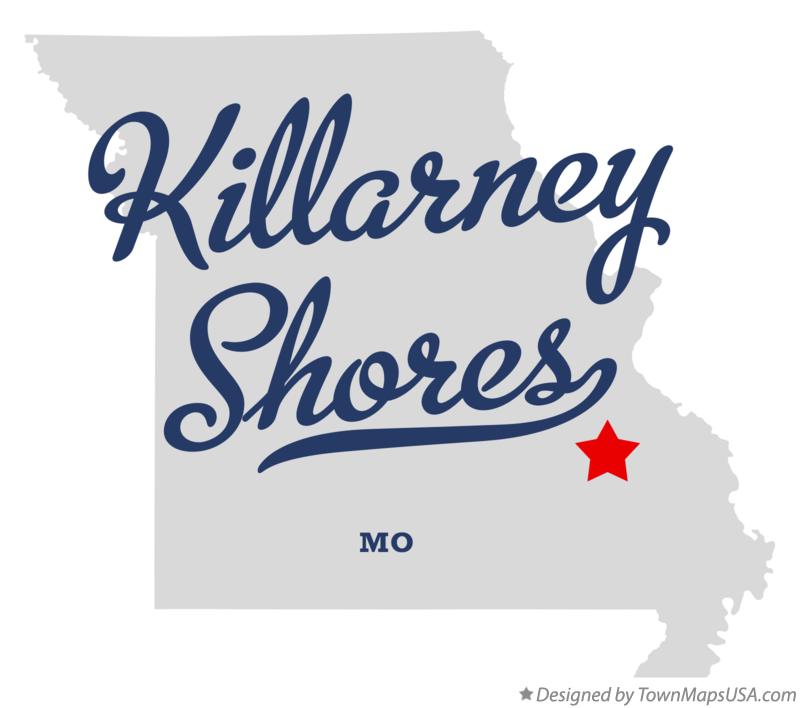 Map of Killarney Shores Missouri MO