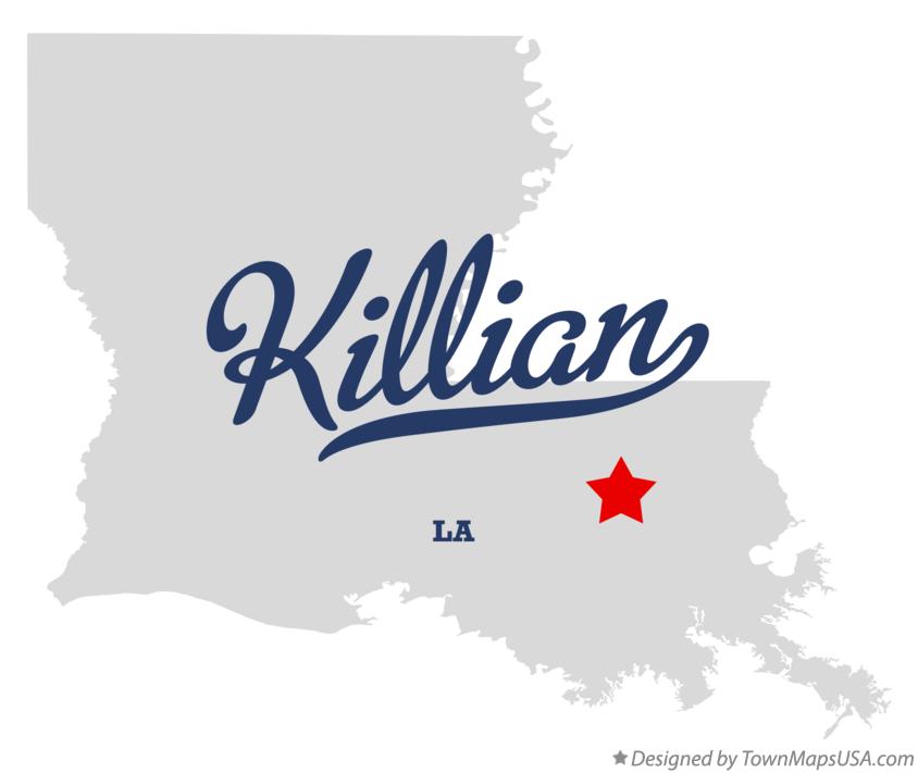 Map of Killian Louisiana LA