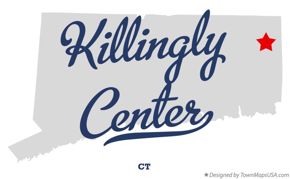 Map of Killingly Center Connecticut CT